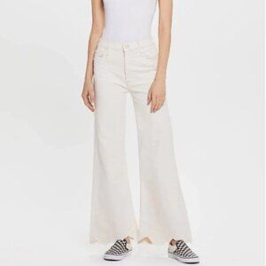 MOTHER The Tomcat Roller Chew Unnatural Acts White/Cream Denim Jeans Women's 28